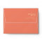 Modern Retro | Coral Wedding Invitation Envelope