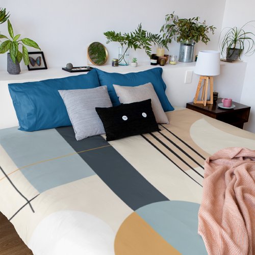 Modern Retro  Duvet Cover