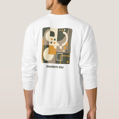 Modern Retro Earth Tone Geometric Sweatshirts