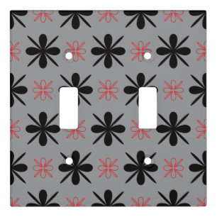 Modern Retro Floral Light Switch Cover