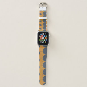 Modern Retro Flowers: Scandinavian Geometric. Apple Watch Band