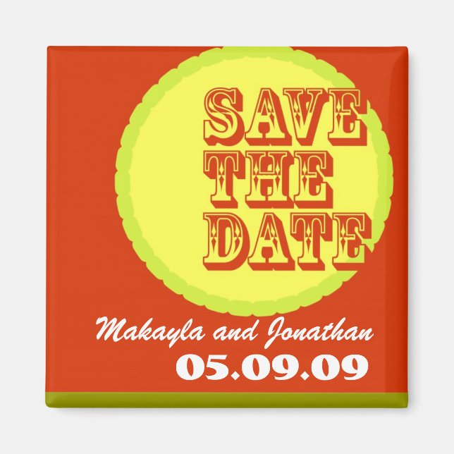 Modern-Retro Fonts & Colors Magnet (Front)