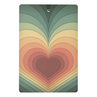 Modern Retro Funky Romantic Cute Mini Clipboard