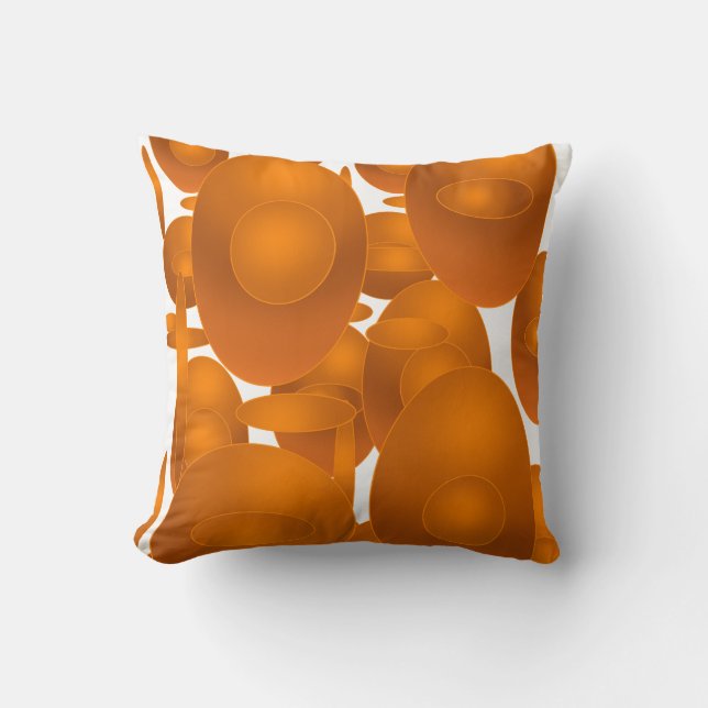 Modern Retro Geometric Design Throw Pillow (Front)
