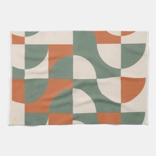 Modern Retro Geometric Kitchen Towel