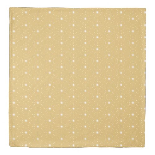 Modern Retro Gold Mixed Stars Pattern Duvet Cover