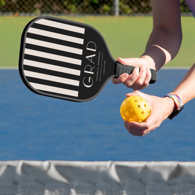 Modern Retro Grad Party Gift Pickleball Paddle (Insitu)