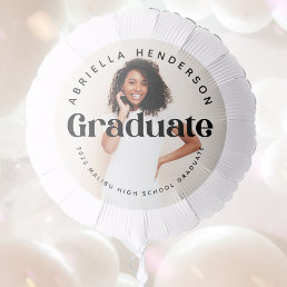 Modern Retro Graduate Balloon with Photos