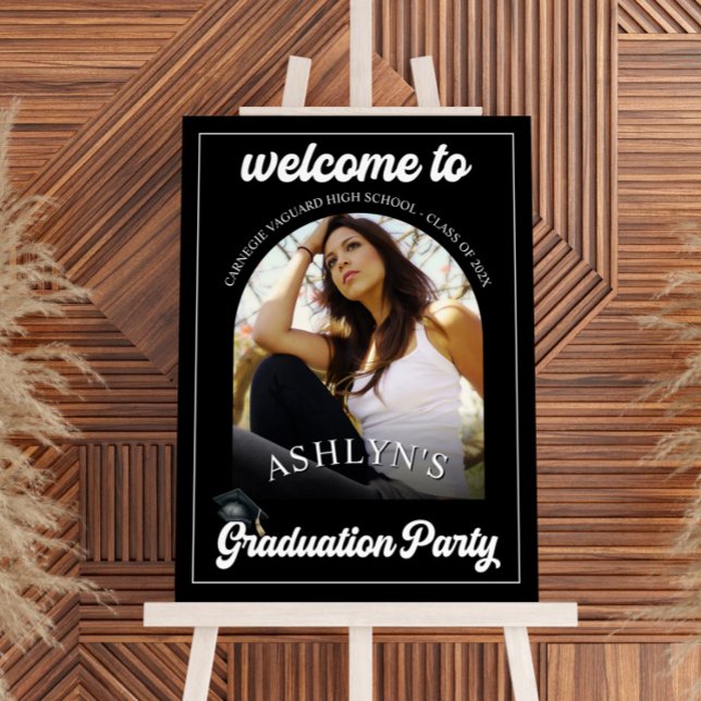 Modern Retro Graduation Party  Foam Board (Creator Uploaded)