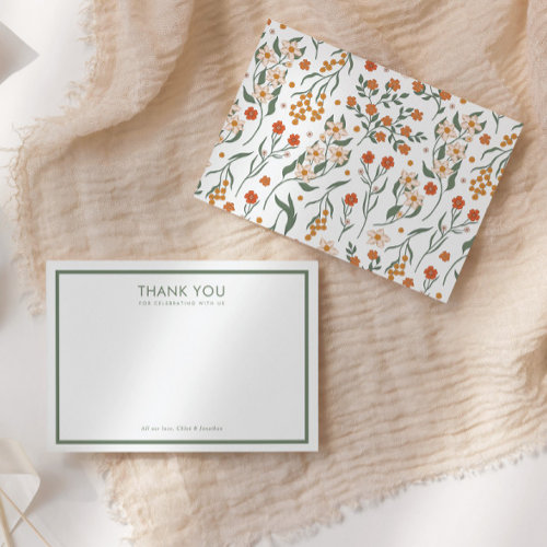 Modern Retro Groovy Floral Baby Shower