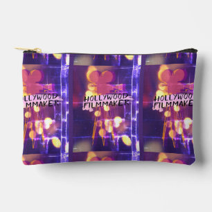 Modern Retro Hollywood Filmmaker in Pink Accessory Pouch