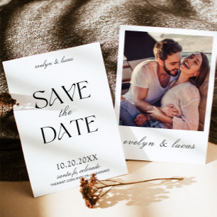 Modern Retro Italian Inspired Save The Date Invitation
