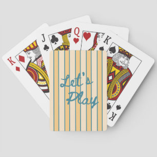 Modern Retro Let's Play Striped Poker Cards
