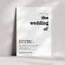 Modern Retro Lettering The Wedding Of Invitation