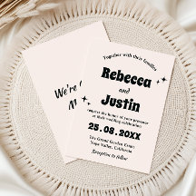 Modern Retro Minimalist Wedding
