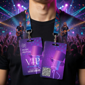 Modern Retro Music Festival VIP All Access Pass  Badge