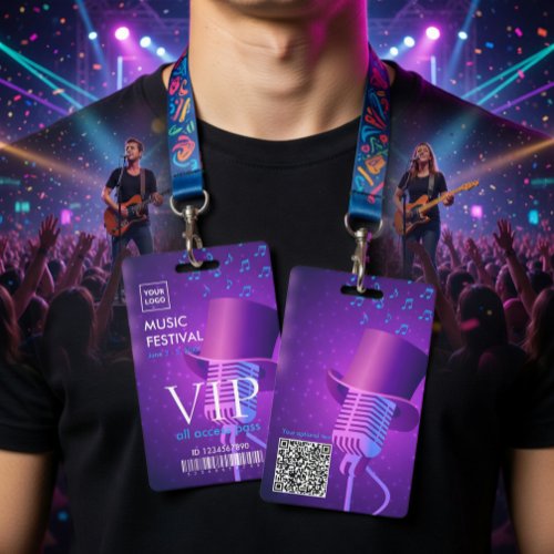 Modern Retro Music Festival VIP All Access Pass  Badge