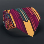 Modern Retro Neck Tie<br><div class="desc">Make a confident and stylish statement with our eye-catching Modern Retro Neck Tie. This isn't just a necktie; it's a wearable expression of personality and flair. The dynamic geometric pattern, with its retro-inspired motifs and modern color combinations, creates a sense of energy and individuality. When you wear this colorful abstract...</div>
