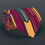 Modern Retro Neck Tie<br><div class="desc">Make a confident and stylish statement with our eye-catching Modern Retro Neck Tie. This isn't just a necktie; it's a wearable expression of personality and flair. The dynamic geometric pattern, with its retro-inspired motifs and modern color combinations, creates a sense of energy and individuality. When you wear this colorful abstract...</div>