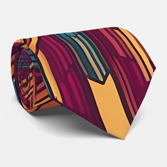 Modern Retro Neck Tie (Rolled)