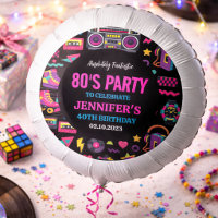 Modern Retro Neon 80’s Birthday Party for Adults