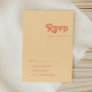 Modern Retro | Orange Cream RSVP Card