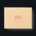 Modern Retro | Orange Cream Self Addressed RSVP Envelope<br><div class="desc">This modern retro | orange cream self addressed RSVP envelope is perfect for your simple vintage, colorful tropical boho summer wedding. Its unique bohemian mid-century font gives this design a classic minimalist groovy hippie vibe. If you're looking for a design that features bright, bold colors for your creative 70's beach...</div>