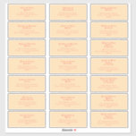 Modern Retro | Orange Cream Wedding Guest Address Sticker<br><div class="desc">This modern retro | orange cream wedding guest address sticker is perfect for your simple vintage, colorful tropical boho summer wedding. Its unique bohemian mid-century font gives this design a classic minimalist groovy hippie vibe. If you're looking for a design that features bright, bold colors for your creative 70's beach...</div>