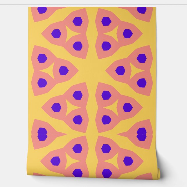 Modern  retro pattern wallpaper  (Unrolling)