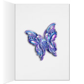 Modern Retro Peace Sign Text Birds & Flowers II (Inside (Right))