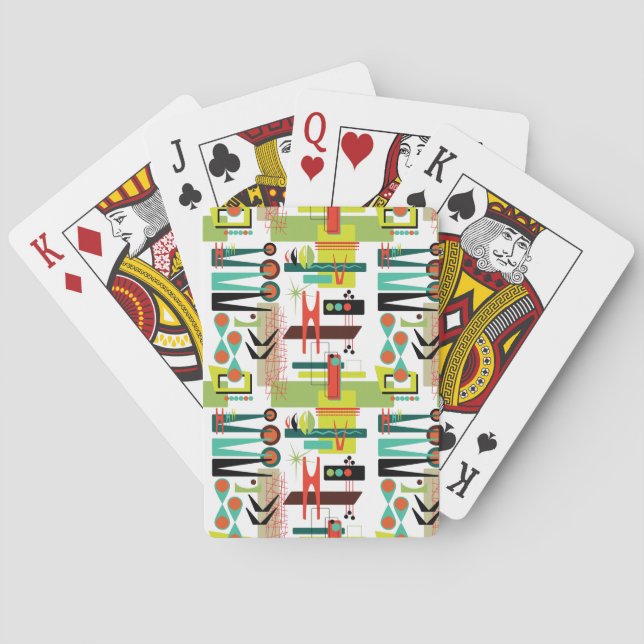 Modern Retro Playing Cards (Back)