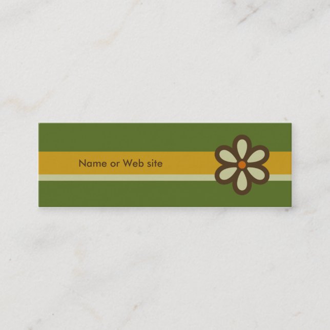 Modern Retro Profile Card - Social Networking Card (Front)