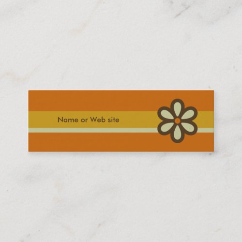 Modern Retro Profile Card - Social Networking Card Business Card Template