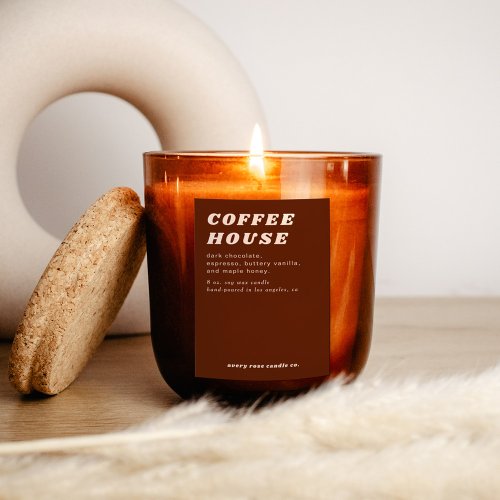 Modern Retro Style Candle Or  Food Label