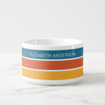 Modern Retro Sunset Stripes Personalized