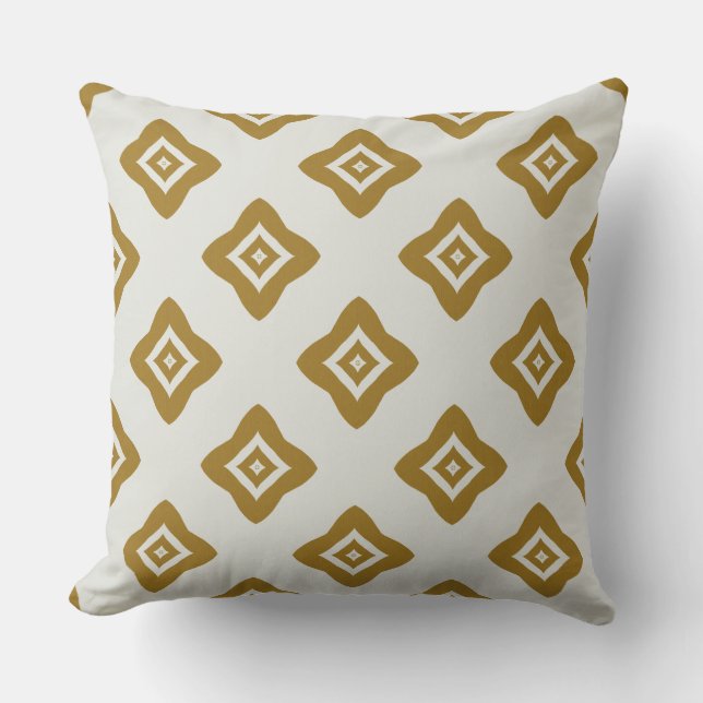 modern retro throw pillow (Front)