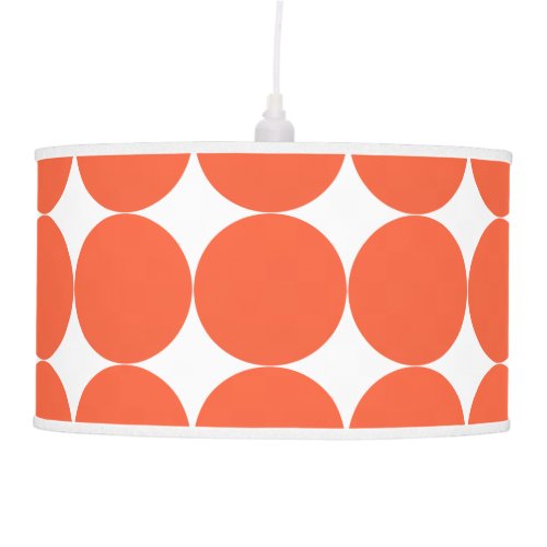 Modern Retro Vibe Orange Polka Dots Ceiling Lamp