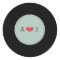 Modern Retro Vinyl Record Wedding Blue Envelope