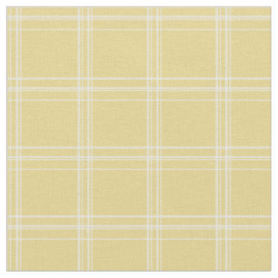 Modern retro yellow and white maclaren scotland    fabric