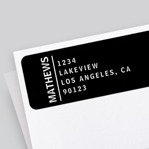 Modern Return Address Label