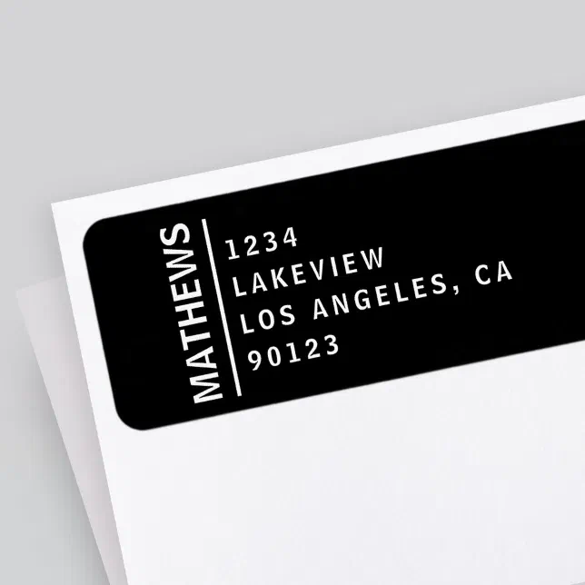 Modern Return Address Label | Zazzle