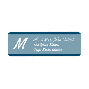 Modern Return Address Label Choose your color 3