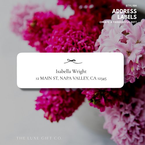 Modern Return Address Labels with Bow