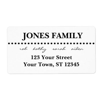 Modern Return Address Lable Label by boidesigns at Zazzle