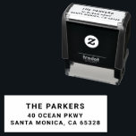 Modern Return Address Self Inking Stamp<br><div class="desc">Modern self inking return address stamp. Easily stamp the front left or back flap of envelopes,  luggage tags,  do-it-yourself stationery and more. Perfect for life events and everyday mail.</div>