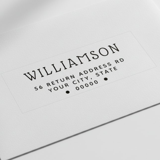 Modern return address self-inking stamp (Creator Uploaded)