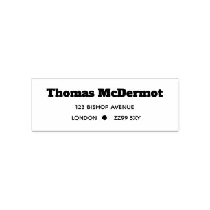 Modern Return Address UK Modern Self Inking Stamp