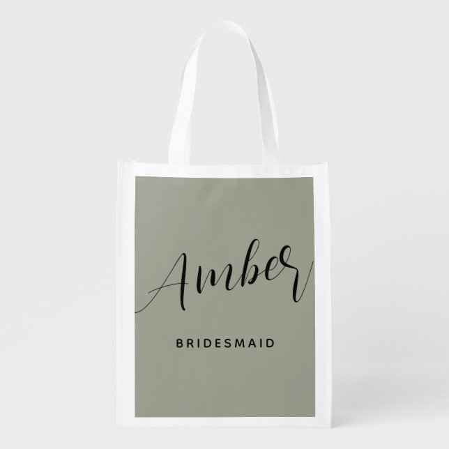 Modern Reusable Grocery Bag. Bag (Front)