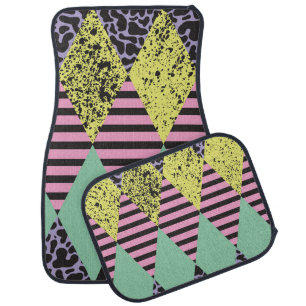 Modern Rhombus: Abstract Seamless Style. Car Floor Mat