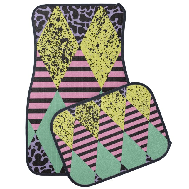 Modern Rhombus: Abstract Seamless Style. Car Floor Mat (Set)